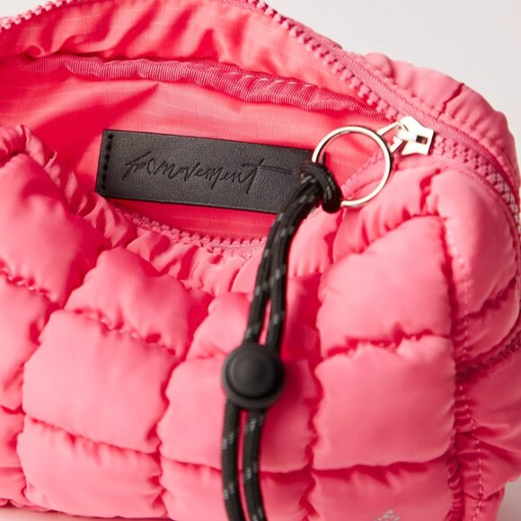Free People Pink Bubblegum Quilted Micro Pouch - Picture 6 of 7